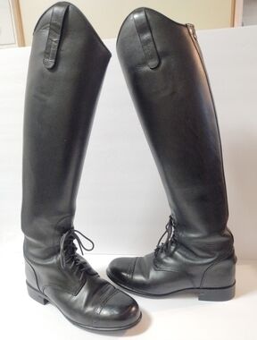 Ariat Crowne Pro Riding Boots 53005 Field Equestrian Med Height Calf Slim Size 8